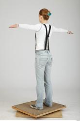 Whole Body Woman T poses Casual Slim Studio photo references